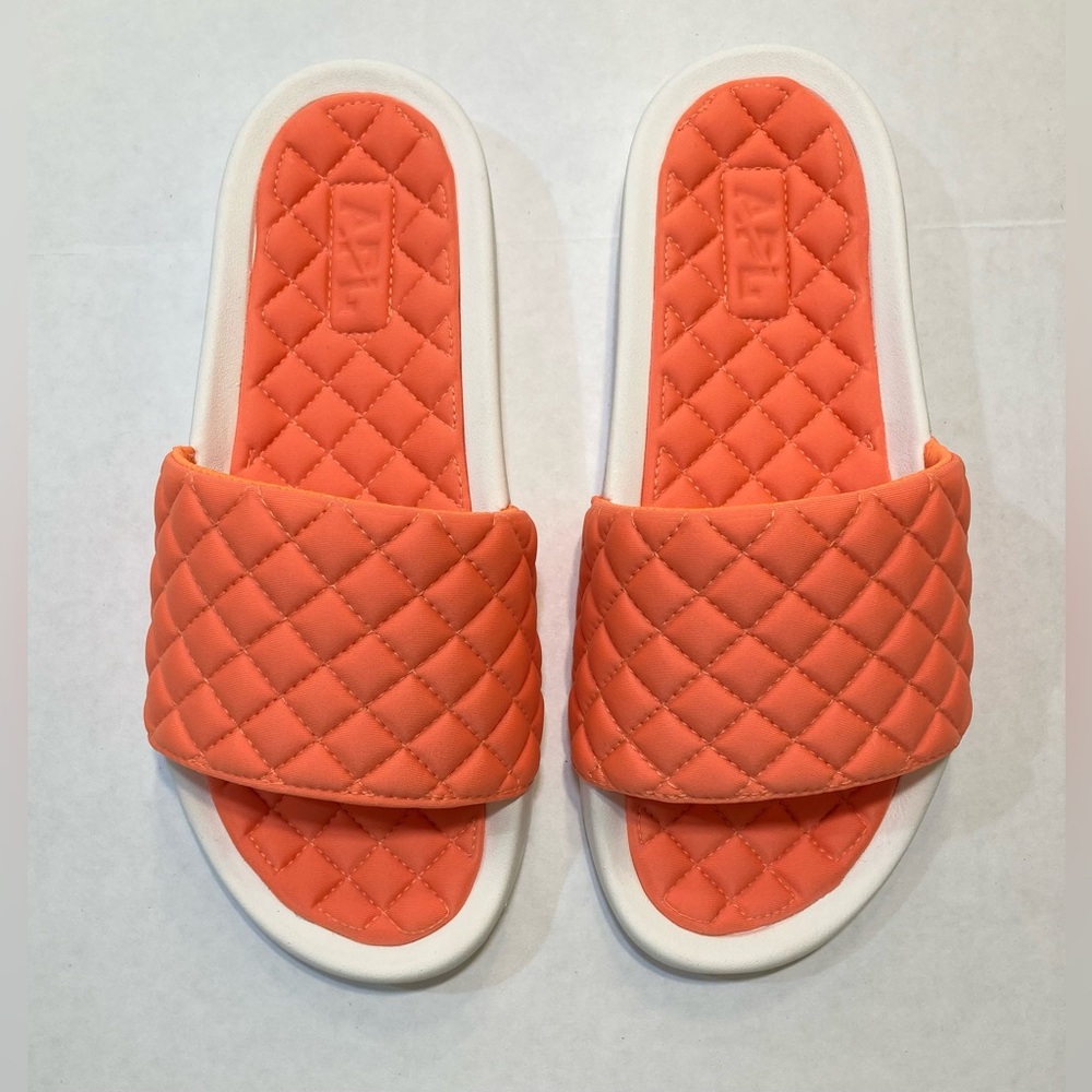 APL Size 8 Women's Lusso Pool Slide in Molten / Ivory